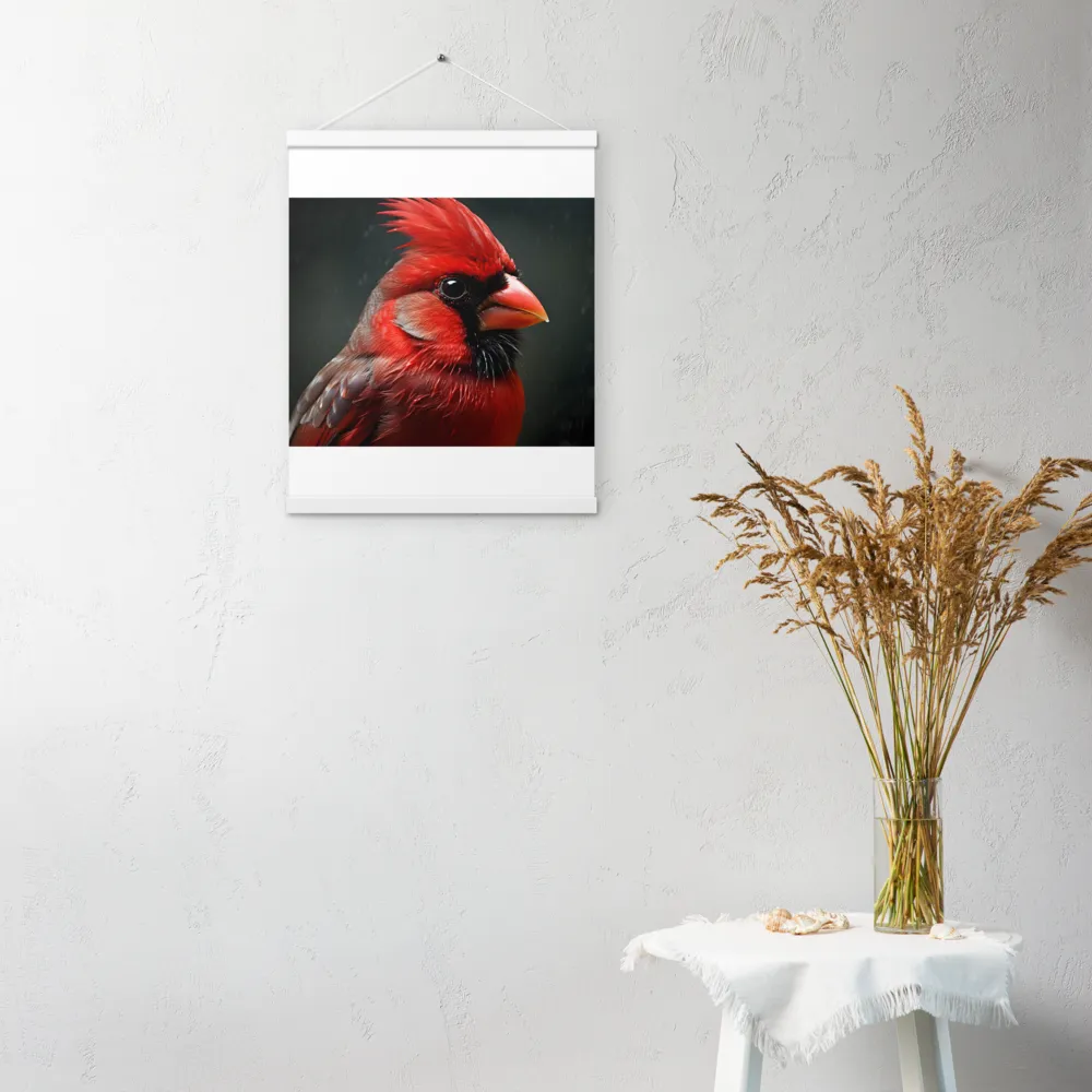 The Bold Cardinal | Poster With White Wood Hanger | 16″×20″