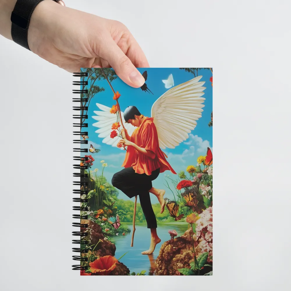 The Angel of Tranquility | Spiral Notebook