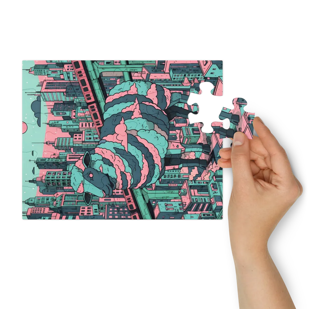 Metropolitan Sheep 
 Jigsaw Puzzle in Tin Box