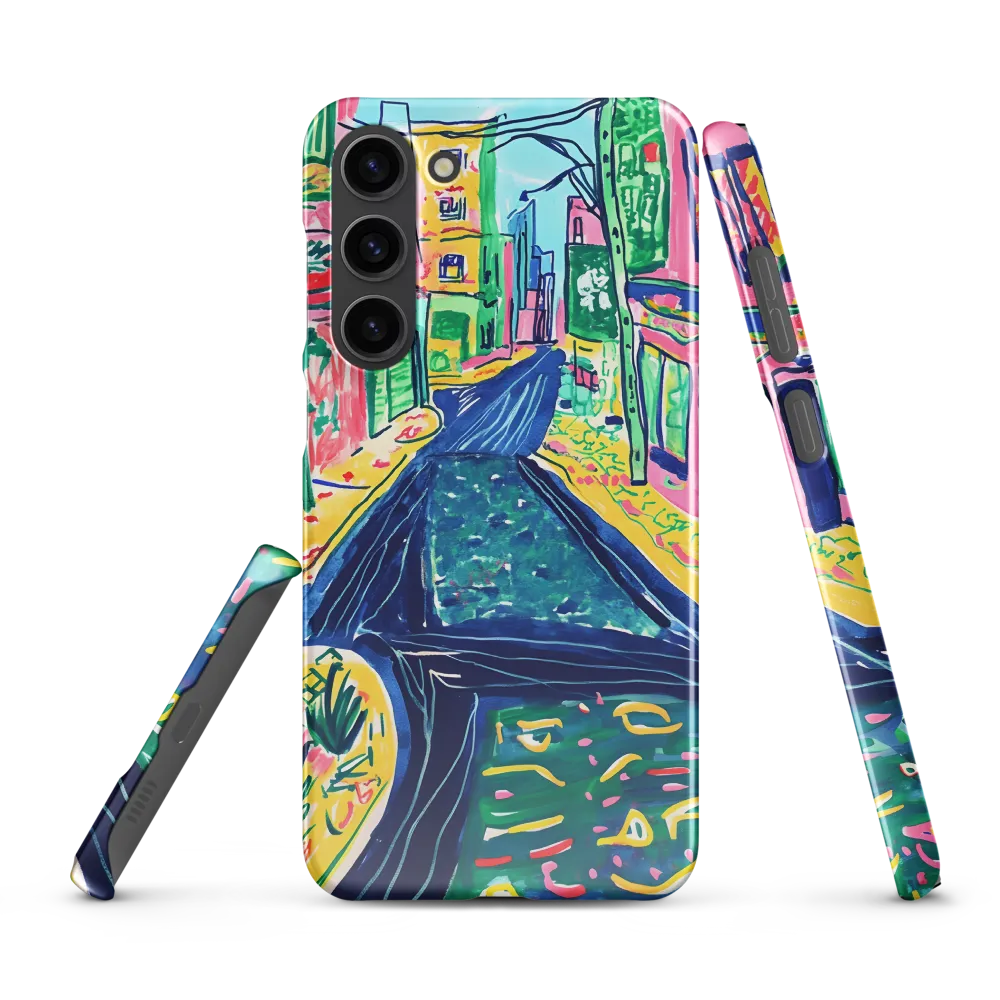 Dreamy Street in Vibrant Hues