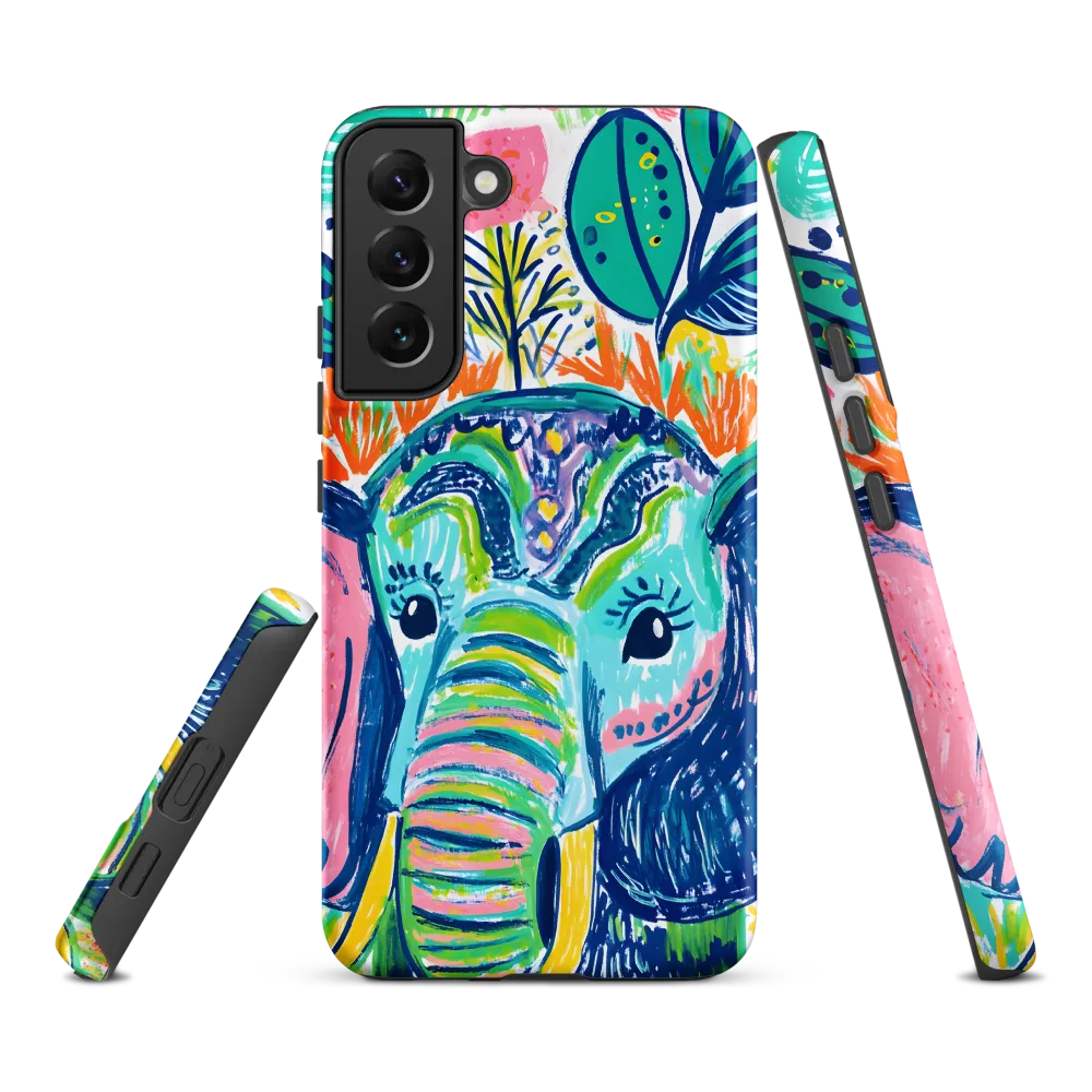 Whimsical Elephant Portrait | Phone Case |  S22 Plus | Tough Case | Matte