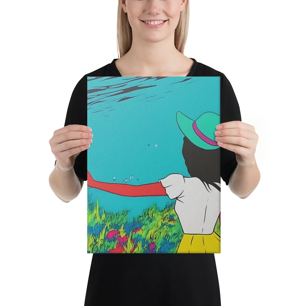 Whimsical Encounter | Canvas | 12″×16″