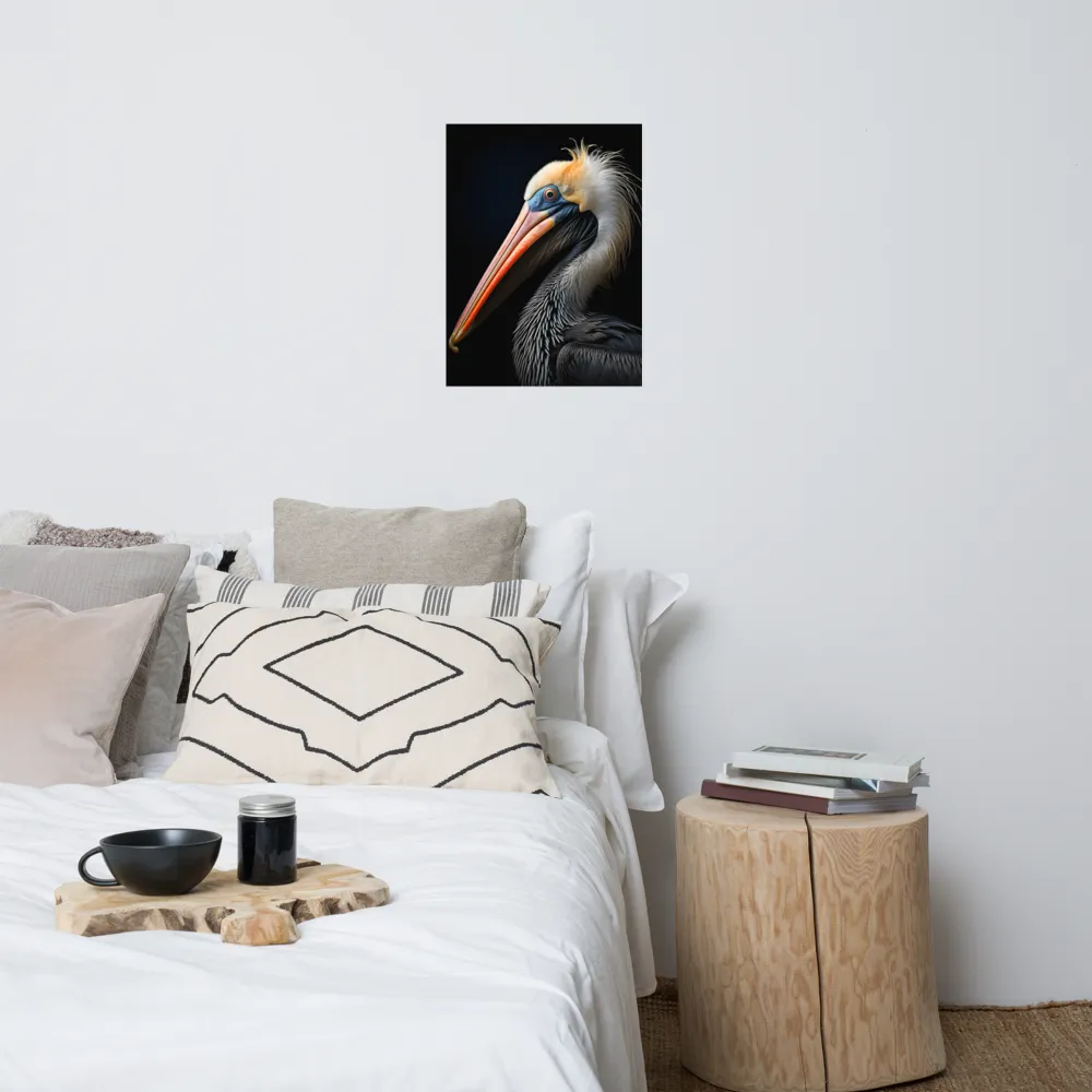 Majestic Portrait of a Pelican | Poster | 18″×24″