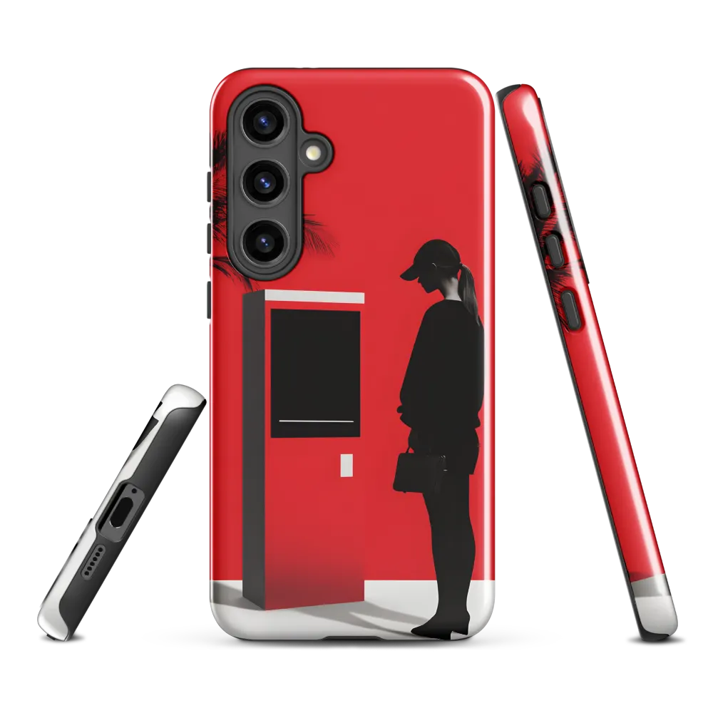 Contemplation in Red | Phone Case |  S24 Plus | Tough Case | Glossy