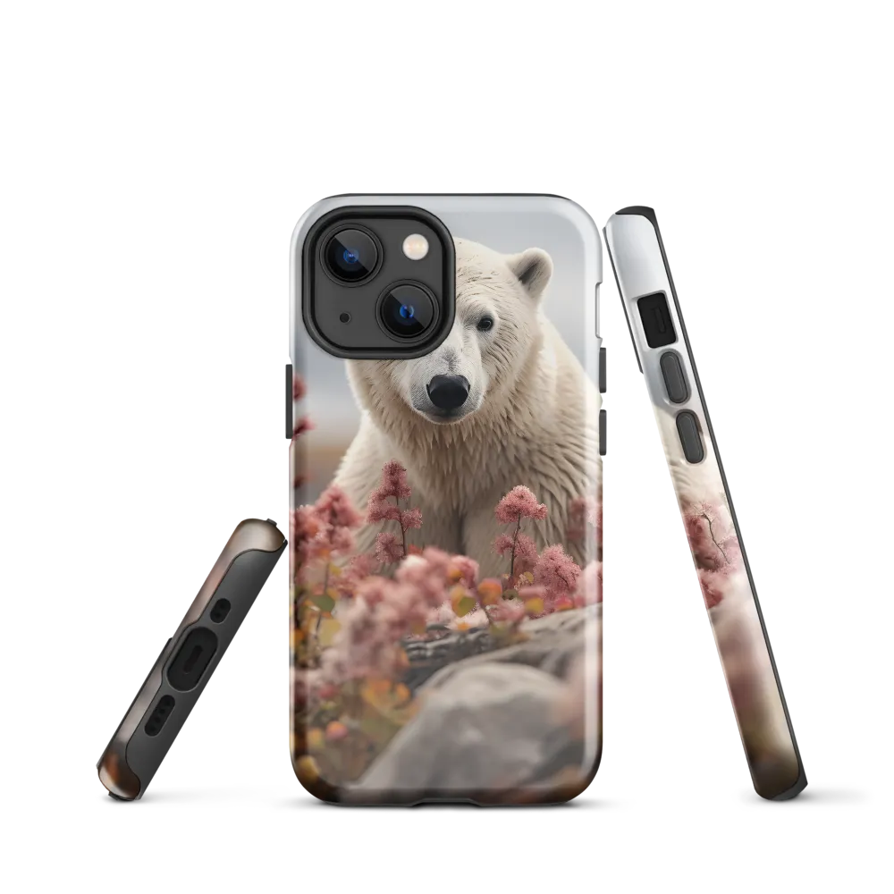 Curiosity Among Blooms: The Polar Bear