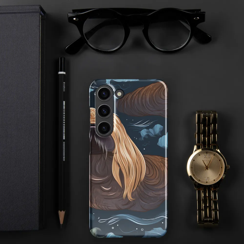 Whimsical Walruses in Deep Blue