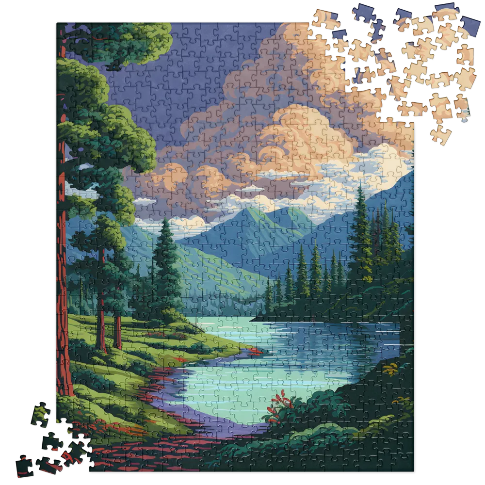 Serenity in Nature: A Lush Landscape | Jigsaw Puzzle | 520 pieces