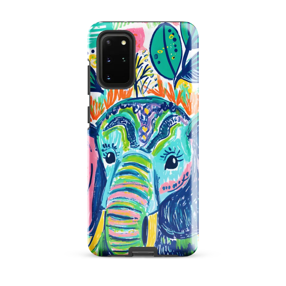 Striped Trunk — Elephant Portrait