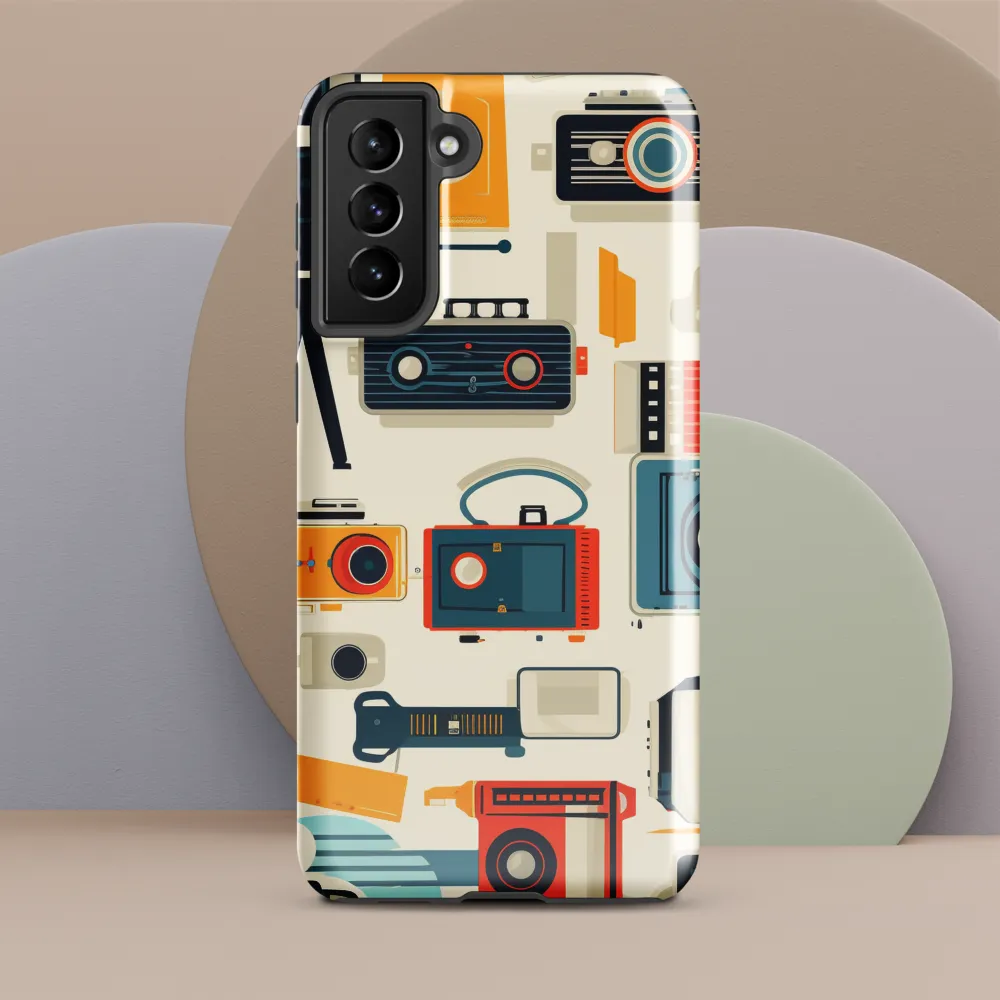 Retro Camera Collection: A Nostalgic Journey | Phone Case |  S21 Plus | Tough Case | Glossy