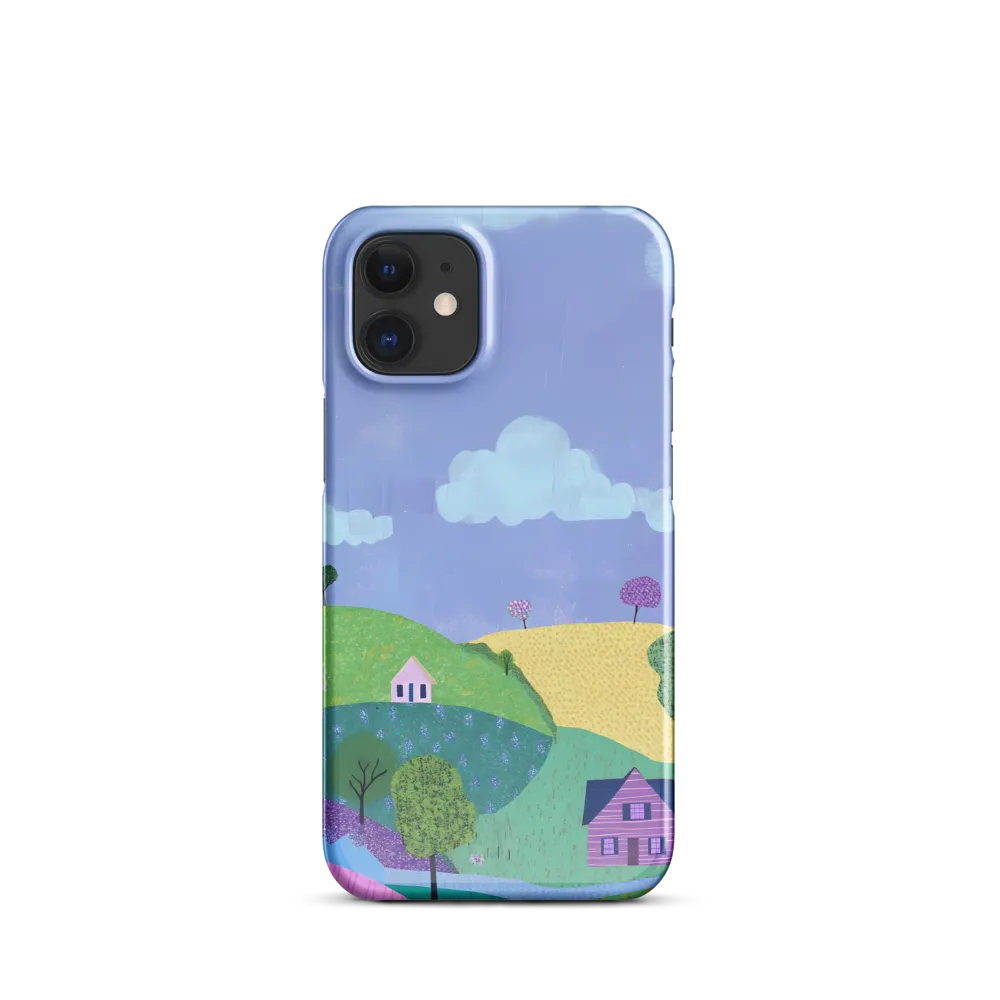 Whimsical Hills and Quaint Homes | Phone Case |  12 Mini | Snap Case | Glossy