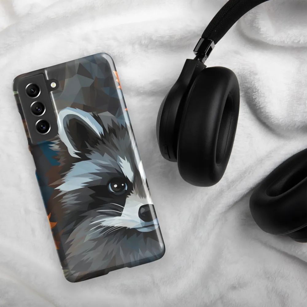 Whispers of Autumn: The Raccoon's Gaze | Phone Case |  S21 FE | Snap Case | Glossy