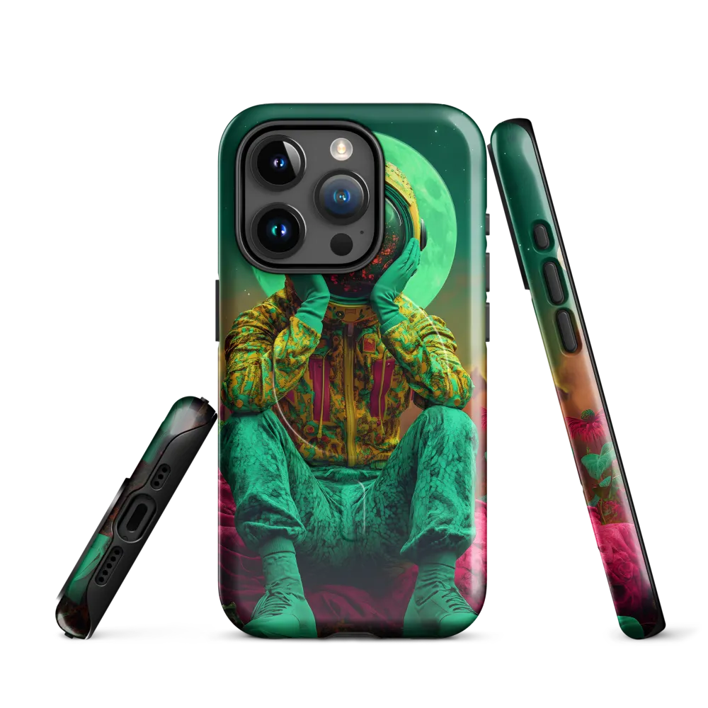 Cosmic Reflection: An Astronaut's Journey | Phone Case |  15 Pro | MagSafe® Tough Case | Glossy