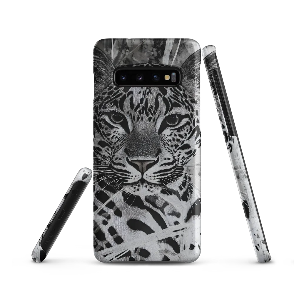 Majestic Gaze: The Leopard's Portrait | Phone Case |  S10 | Snap Case | Matte