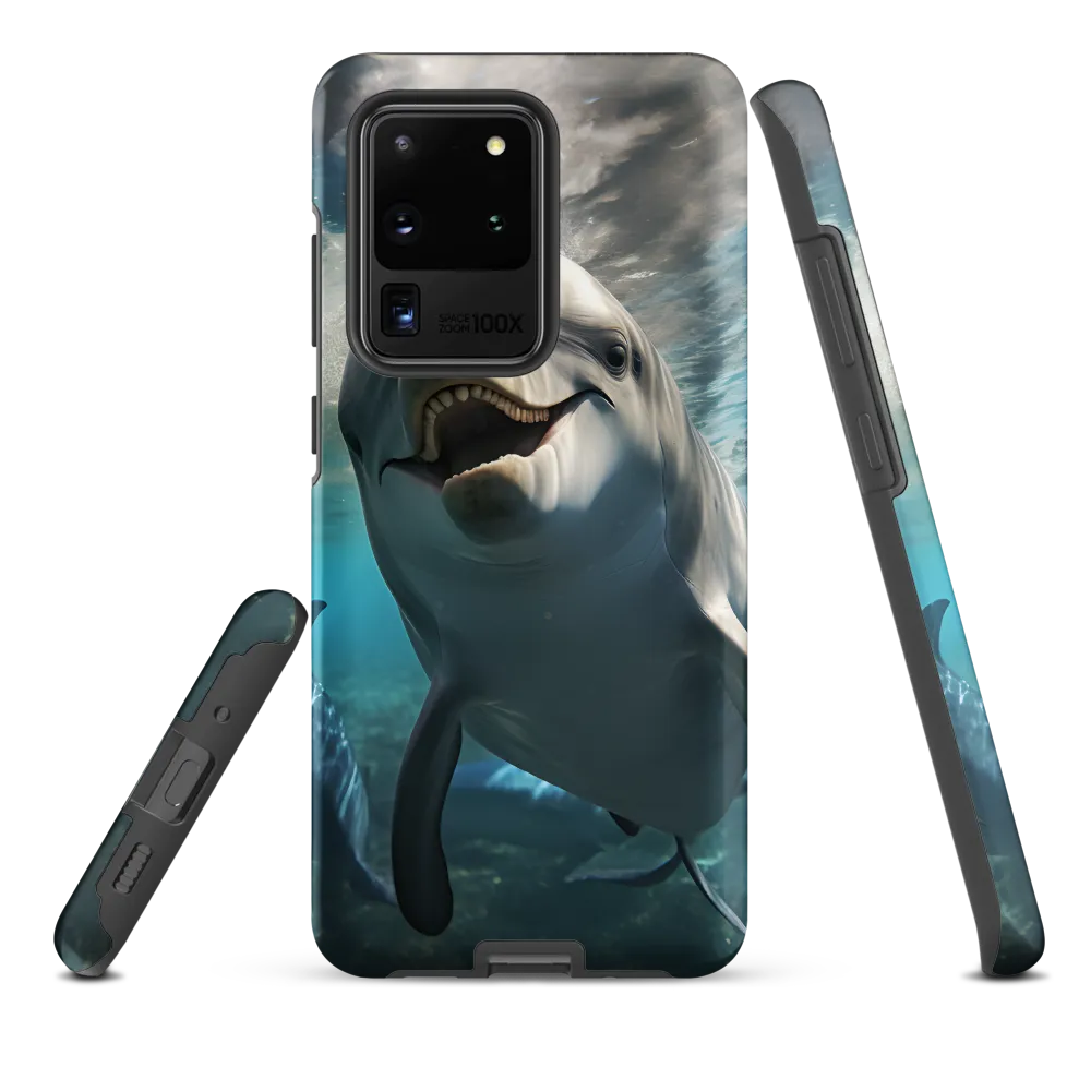 Beneath the Waves: A Dolphin's Dance