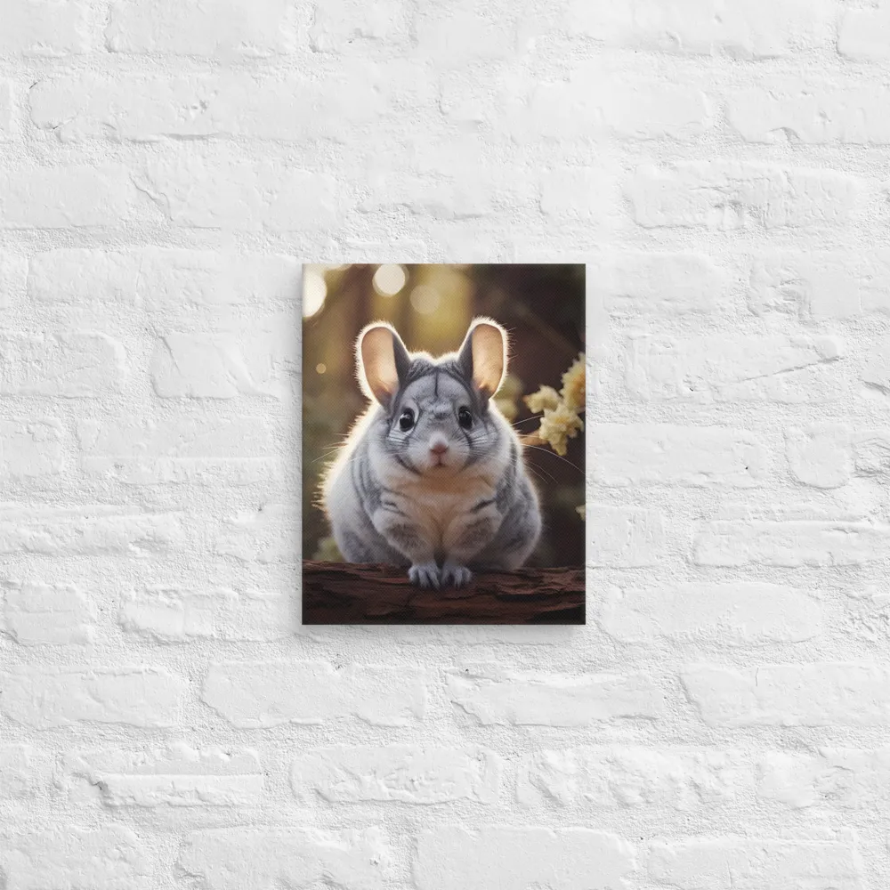 Curious Chinchilla in the Forest
