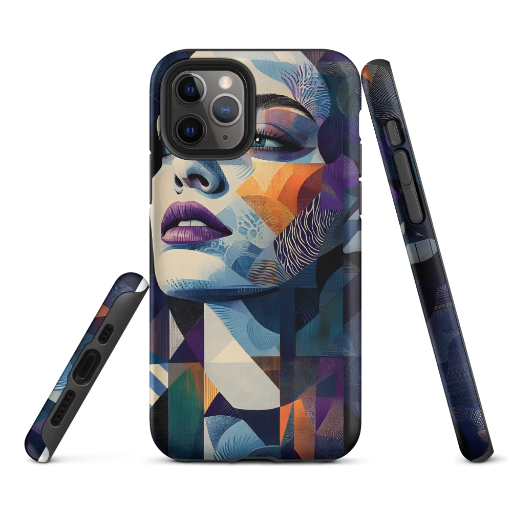Fragmented Mystery: A Modern Portrait | Phone Case |  11 Pro | Tough Case | Matte
