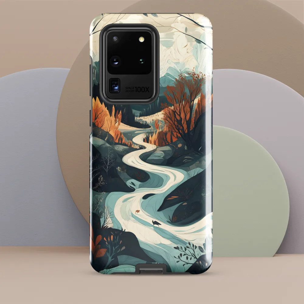 Winding Serenity: A Digital Landscape
