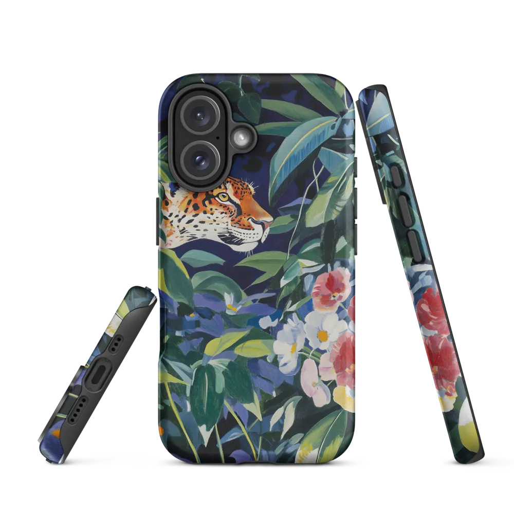 Hidden Majesty: The Jaguar Amongst Tropical Splendor | Phone Case