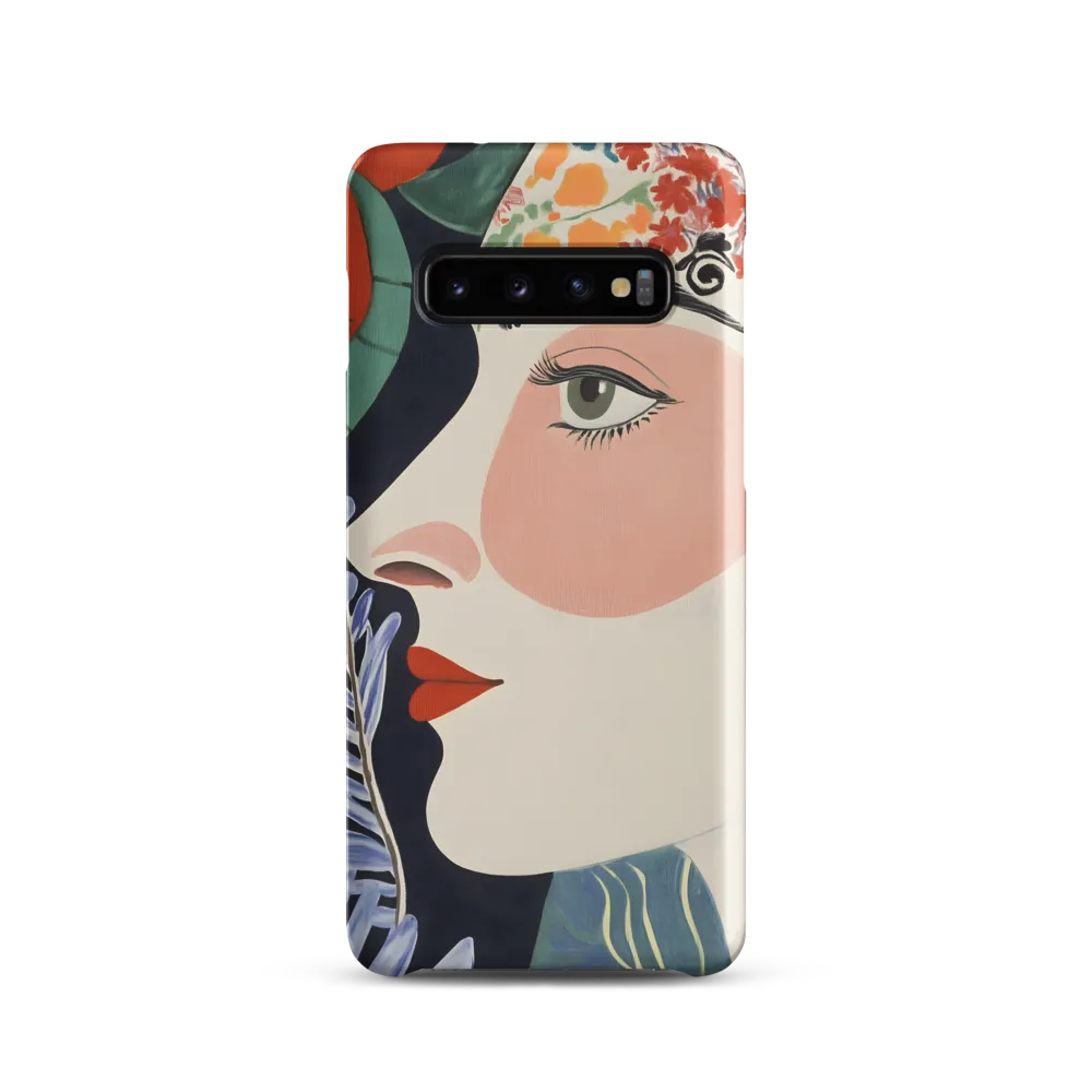 Floral Serenade: A Modern Portrait