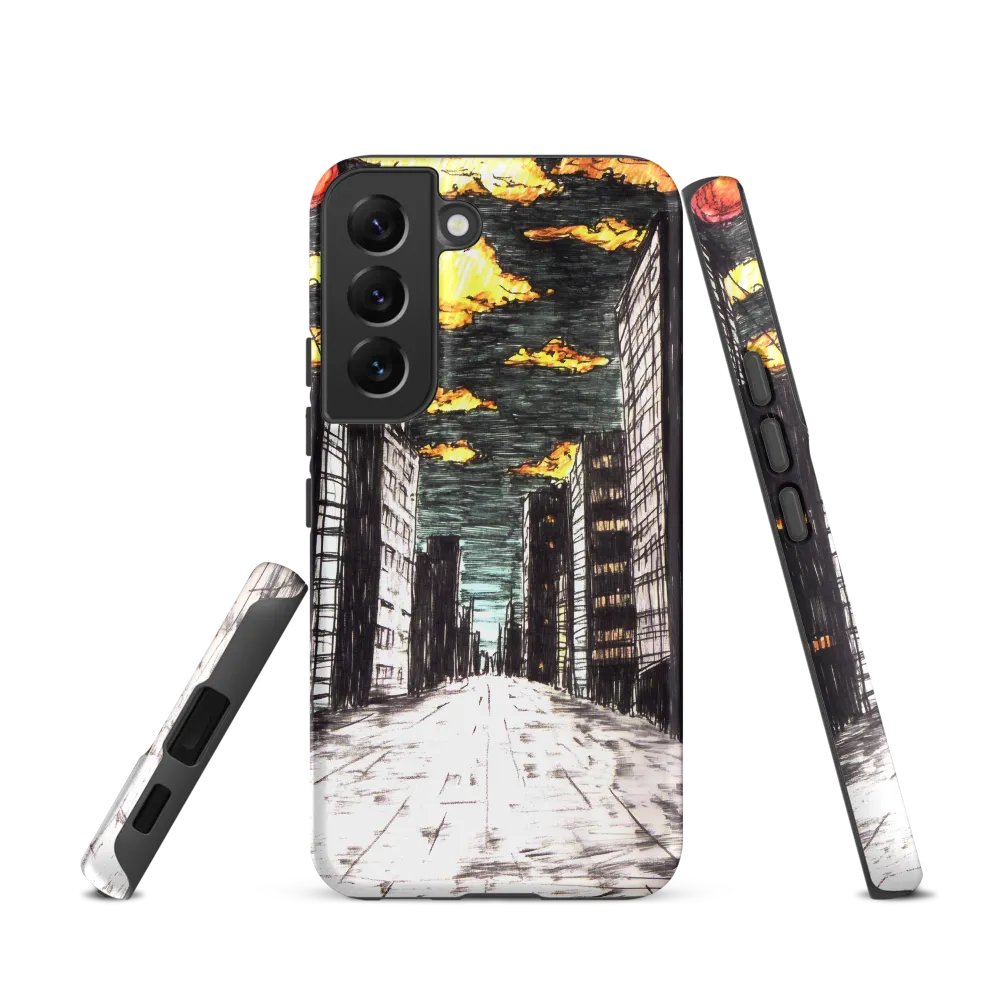 Eclipsed Cityscape | Phone Case |  S22 | Tough Case | Matte