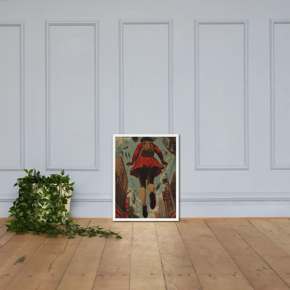 Flight of the Urban Dreamer | Poster with White Frame | 18″×24″
