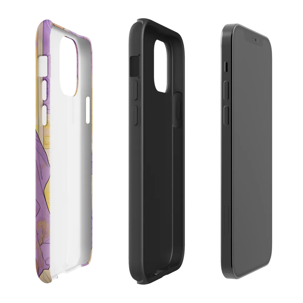 Elegance in Floral Harmony | Phone Case |  12 Pro | Tough Case | Matte