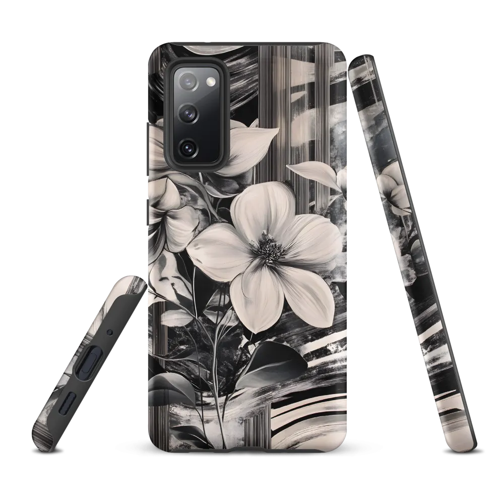 Ethereal Bloom: A Dance of Monochromes