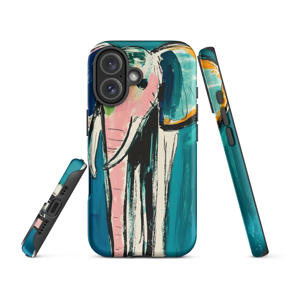 Whimsical Majesty: The Elephant in Color | Phone Case |  16 | Tough Case | Matte