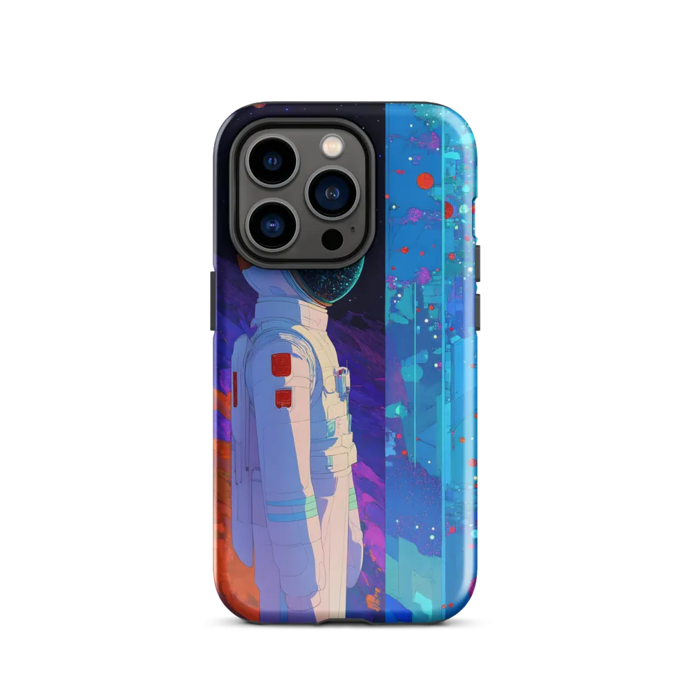 Cosmic Exploration: The Astronaut's Journey | Phone Case |  14 Pro | Tough Case | Glossy