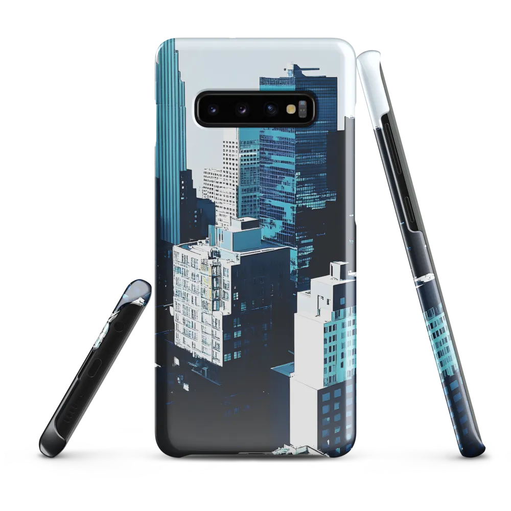 Urban Serenity: A Minimalist Cityscape | Phone Case |  S10 Plus | Snap Case | Glossy