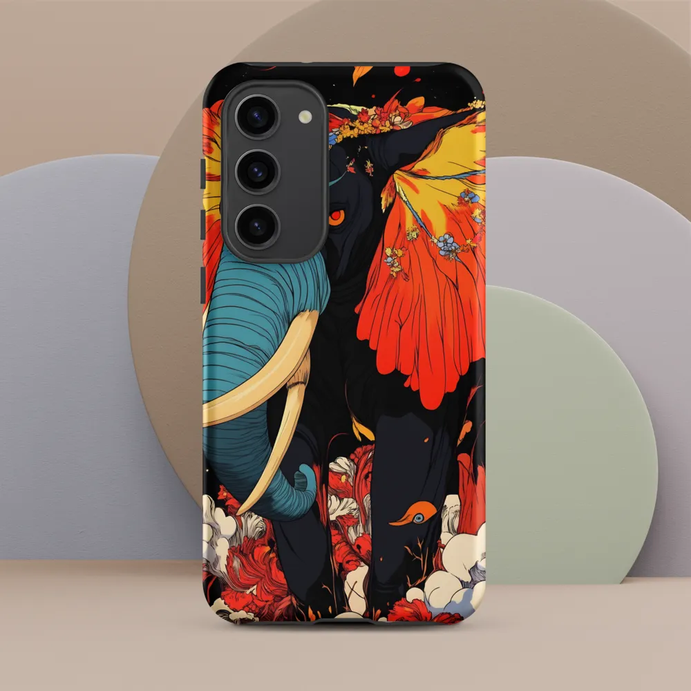 Majesty of the Floral Elephant | Phone Case |  S23 Plus | Tough Case | Matte