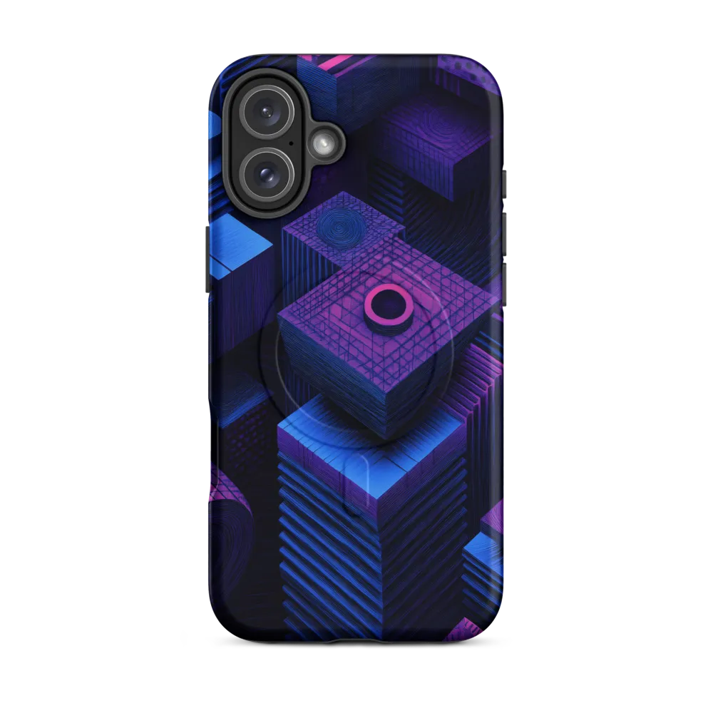 Geometric Dreams in Blue and Purple
