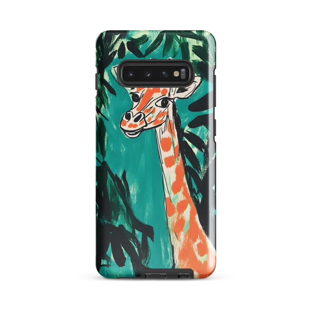 Curious Giraffe in Lush Greenery | Phone Case |  S10 Plus | Tough Case | Glossy