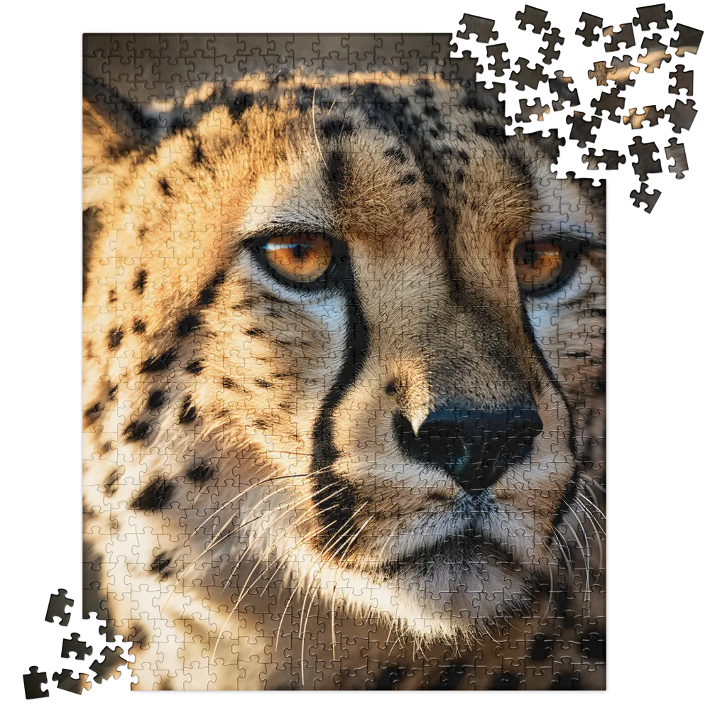 The Intense Gaze of the Cheetah | Jigsaw Puzzle | 520 pieces