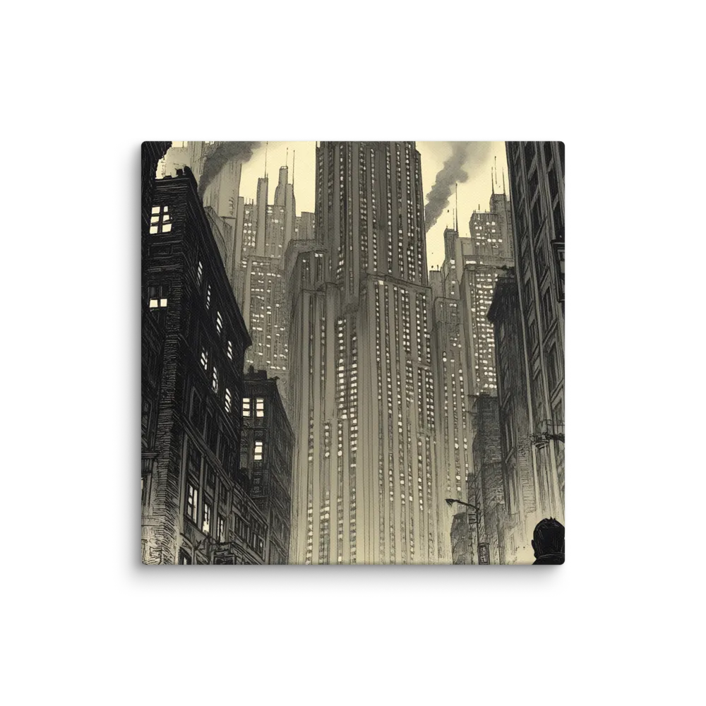 Echoes of the City | Canvas | 8″×8″