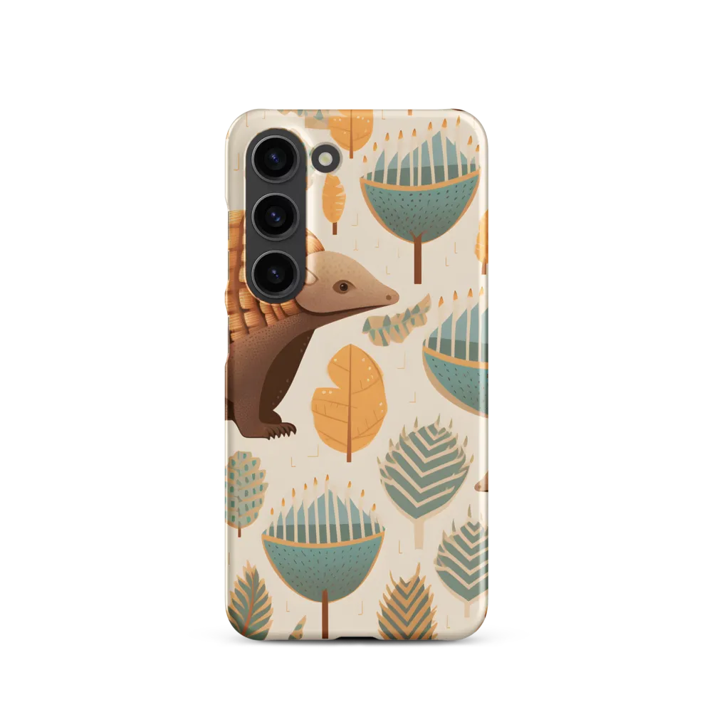 Pangolins in a Whimsical Habitat | Phone Case |  S23 | Snap Case | Matte