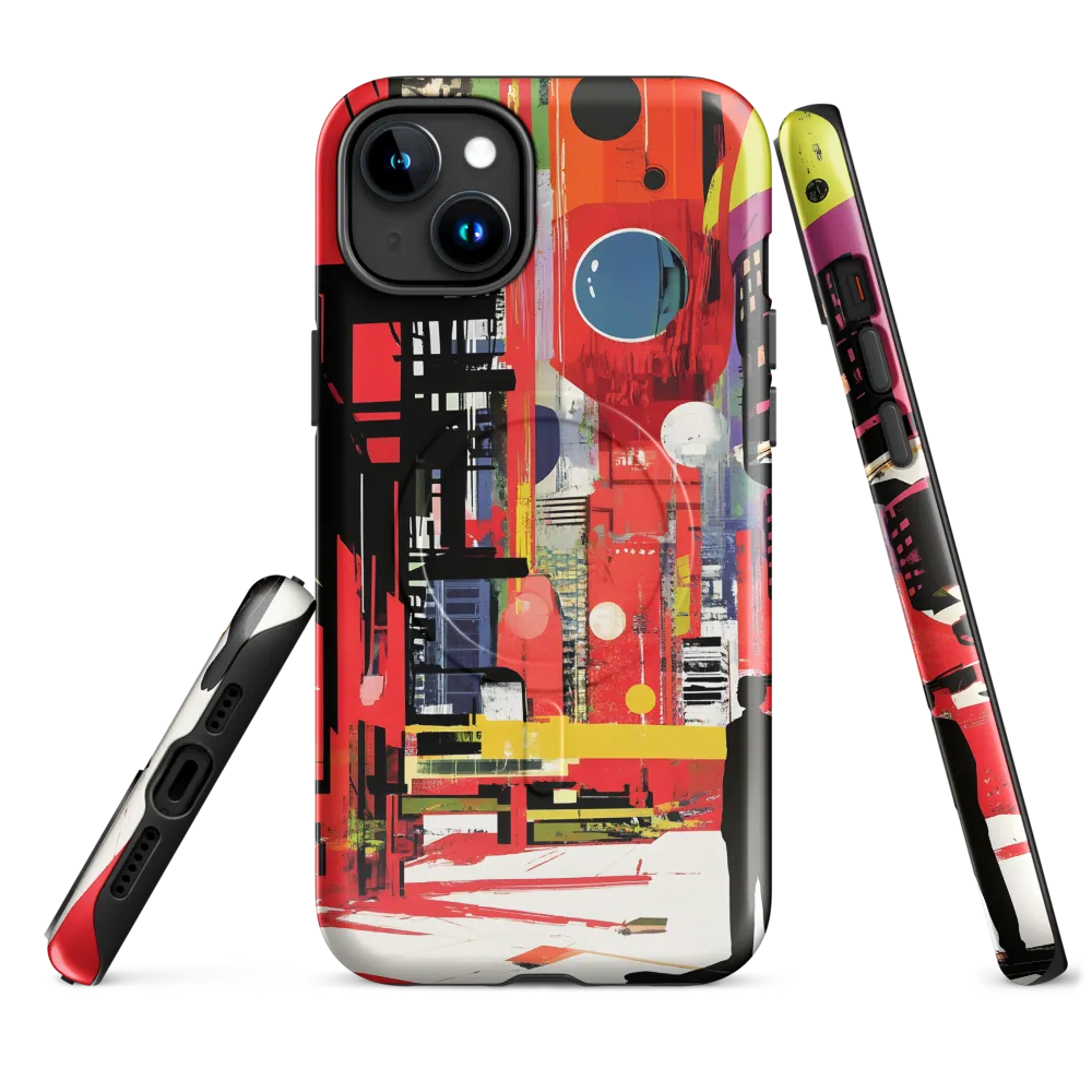Urban Echoes: A Futuristic Reverie | Phone Case |  15 Plus | MagSafe® Tough Case | Glossy