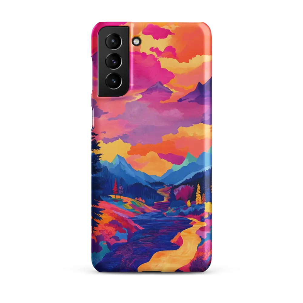 Radiant Serenity: A Surreal Landscape | Phone Case |  S21 Plus | Snap Case | Matte