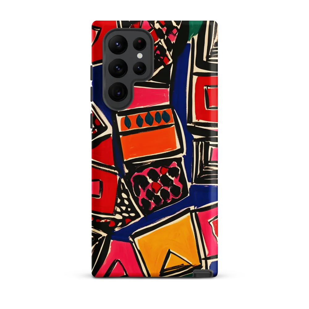 Dynamic Geometric Harmony | Phone Case |  S22 Ultra | Tough Case | Matte