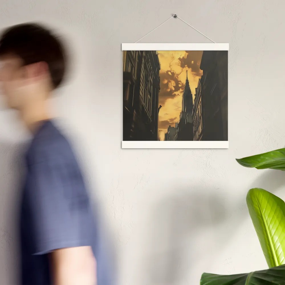 The Twilight Streets | Poster With White Wood Hanger | 12″×12″