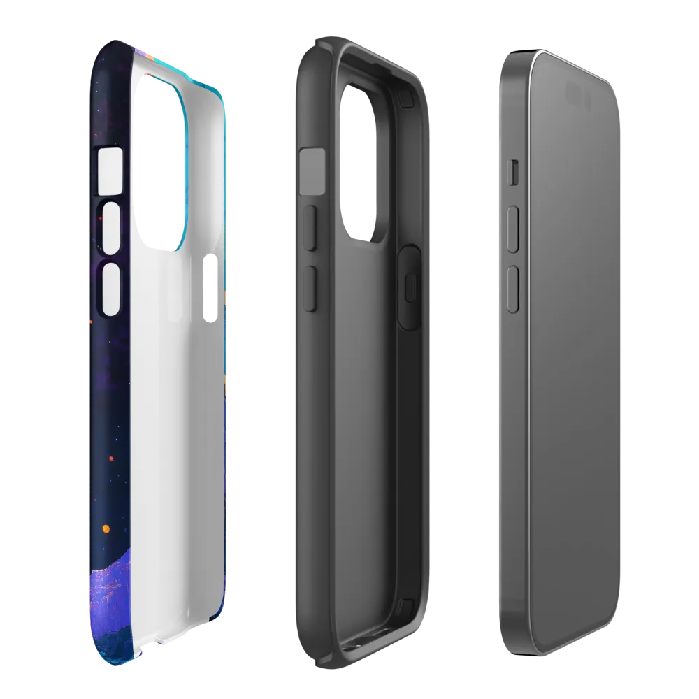 Celestial Harmony: A Surreal Exploration of Space | Phone Case |  14 Pro | Tough Case | Glossy