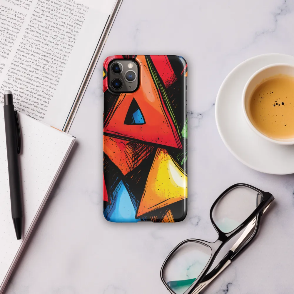 Vibrant Triangles in Abstract Harmony | Phone Case |  11 Pro Max | Snap Case | Glossy