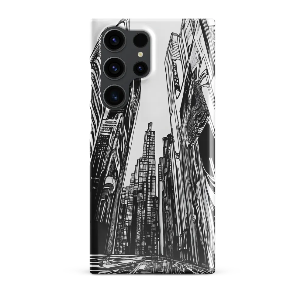 Urban Echoes: A Line Art Journey