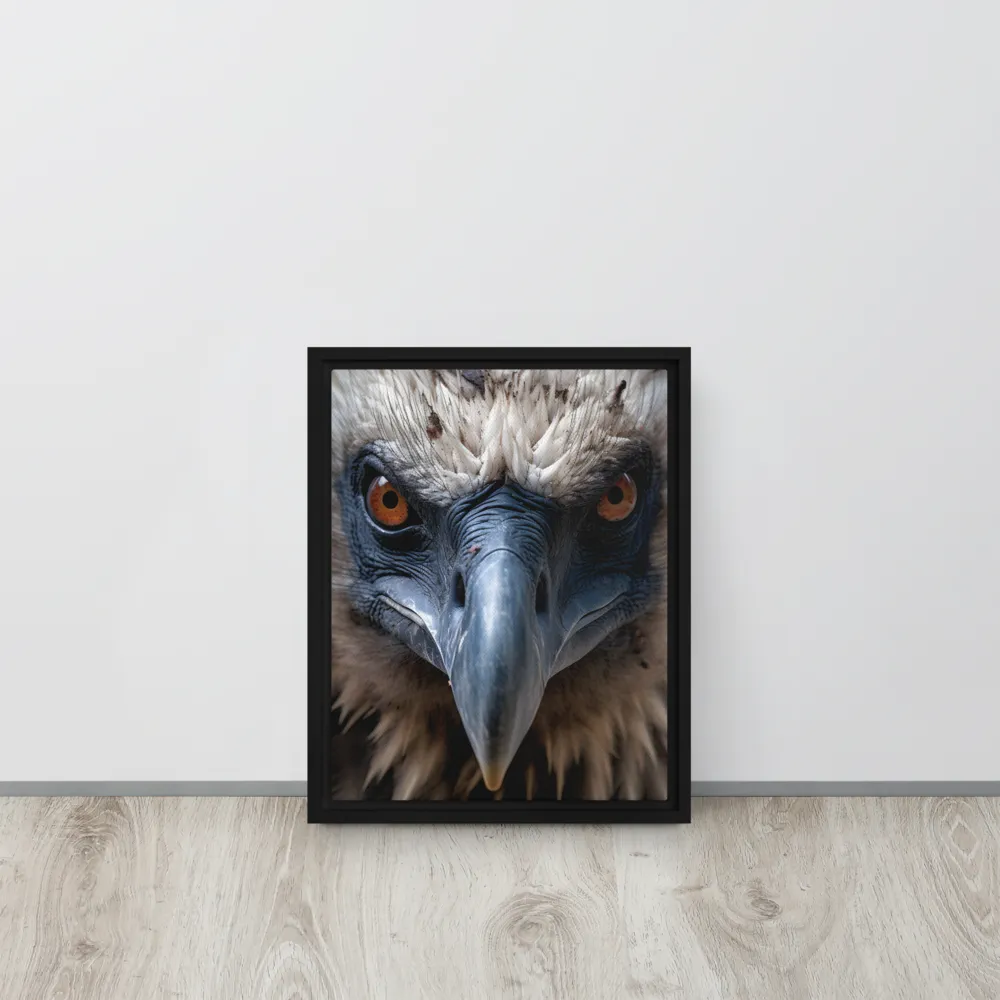 The Gaze of Strength | Canvas with Black Frame | 11″×14″