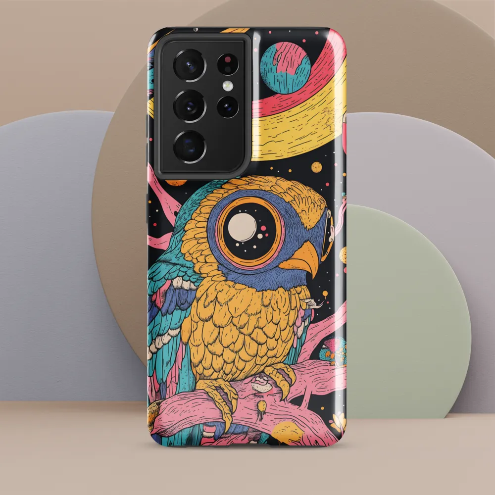 Whimsical Cosmic Owl | Phone Case |  S21 Ultra | Tough Case | Glossy