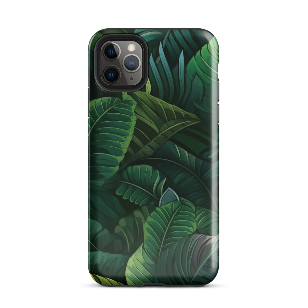 Lush Canopy: A Tropical Foliage Study | Phone Case |  11 Pro Max | Tough Case | Glossy