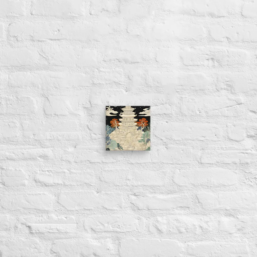 Whispers of the Pagoda | Canvas | 6″×6″