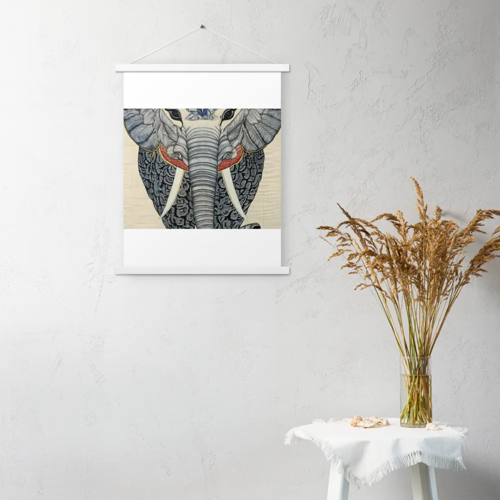Majesty of the Elephant | Poster With White Wood Hanger | 18″×24″
