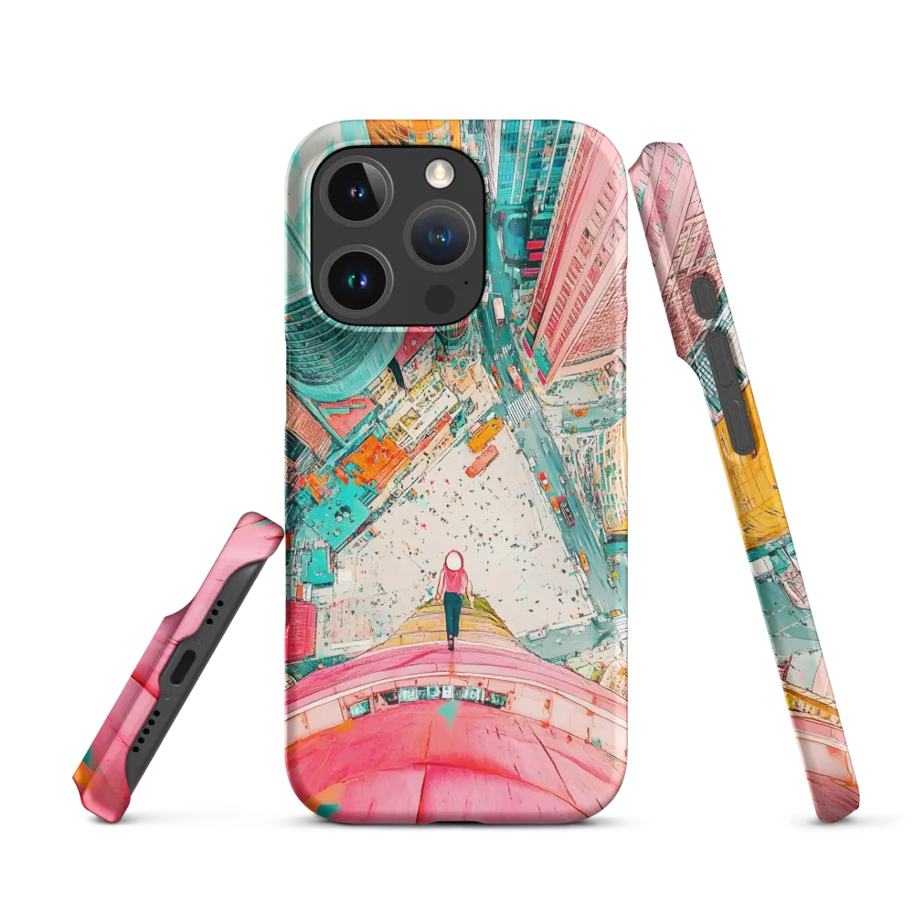 Vertical Horizons: A Surreal Cityscape Adventure | Phone Case |  16 Pro | Snap Case | Matte