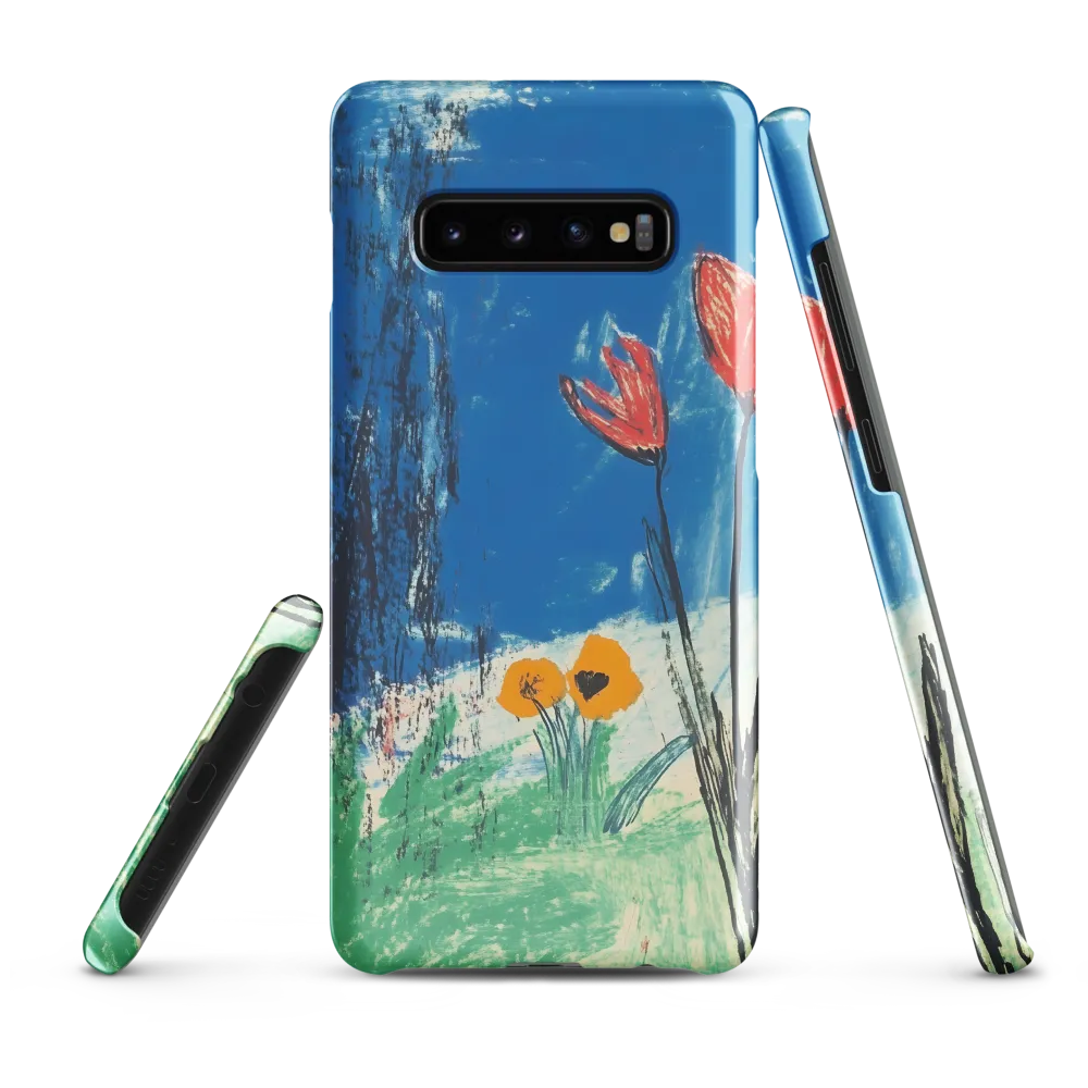 Joyful Blossoms in Blue | Phone Case |  S10 Plus | Snap Case | Glossy